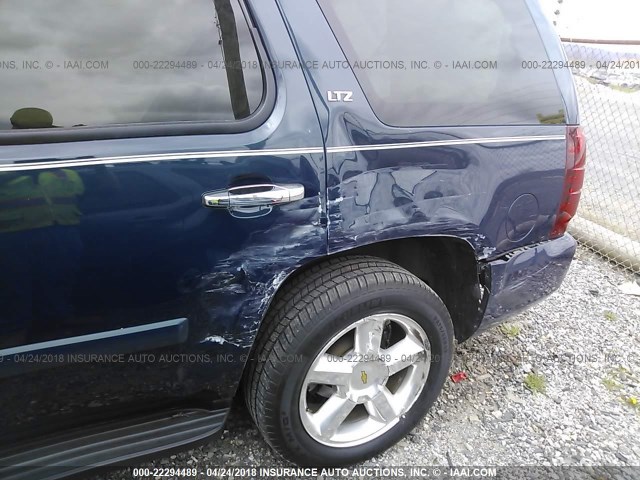 1GNFK13077J290917 - 2007 CHEVROLET TAHOE K1500 BLUE photo 6