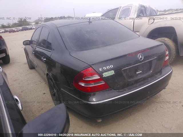 WDBUF70J76A875479 - 2006 MERCEDES-BENZ E 500 BLACK photo 3