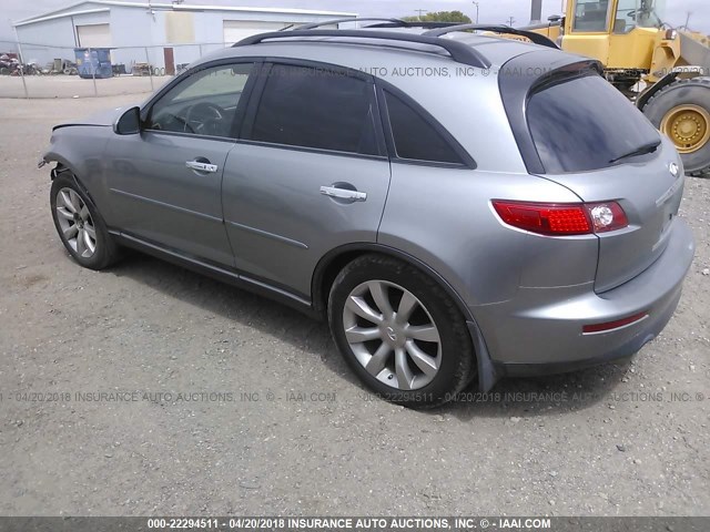 JNRBS08W93X001882 - 2003 INFINITI FX45 GRAY photo 3