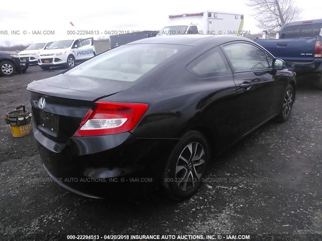 2HGFG3B03DH518319 - 2013 HONDA CIVIC EXL BLACK photo 4