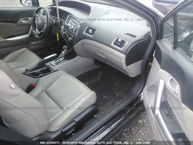 2HGFG3B03DH518319 - 2013 HONDA CIVIC EXL BLACK photo 5