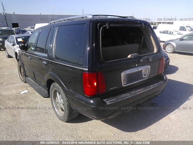 5LMEU27R72LJ17837 - 2002 LINCOLN NAVIGATOR BLACK photo 3