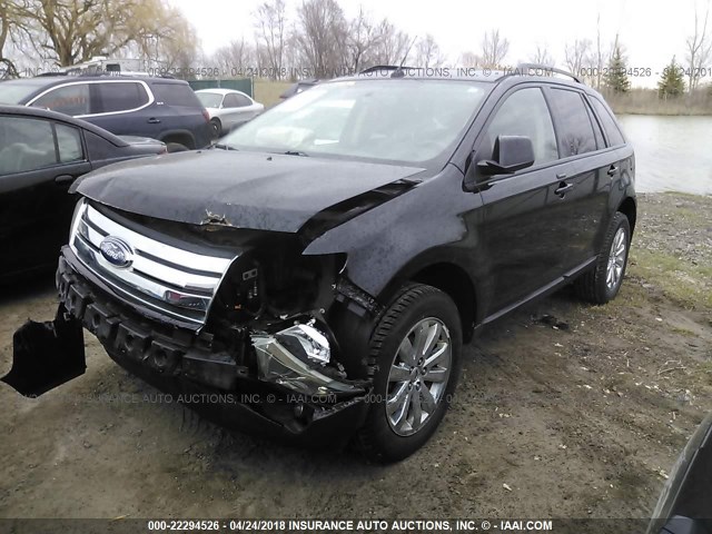 2FMDK39C97BB63129 - 2007 FORD EDGE SEL PLUS BLACK photo 2