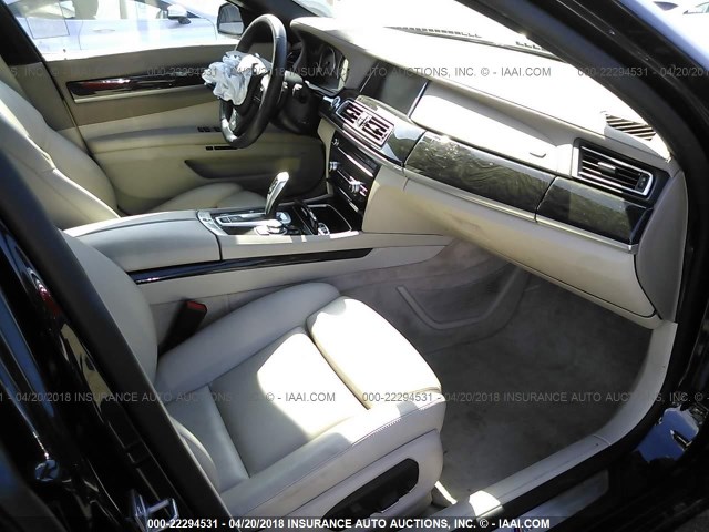 WBAYE8C51DD132674 - 2013 BMW 750 LI BLACK photo 5