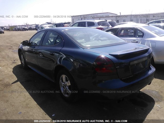 2G2WS522651282953 - 2005 PONTIAC GRAND PRIX GT BLUE photo 3