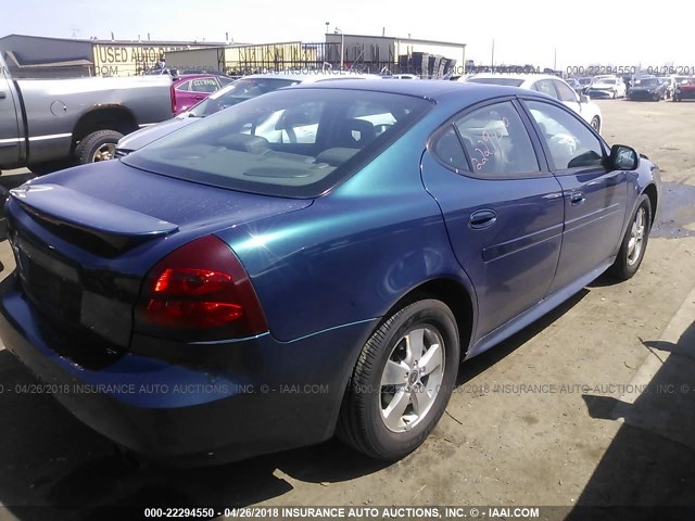 2G2WS522651282953 - 2005 PONTIAC GRAND PRIX GT BLUE photo 4