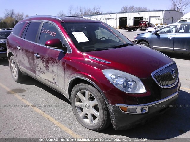 5GAEV23D89J185750 - 2009 BUICK ENCLAVE CXL RED photo 1