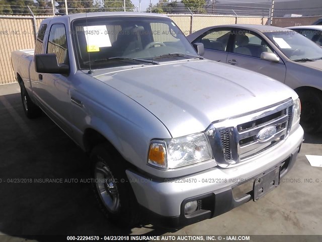 1FTZR44E67PA96826 - 2007 FORD RANGER SUPER CAB SILVER photo 1