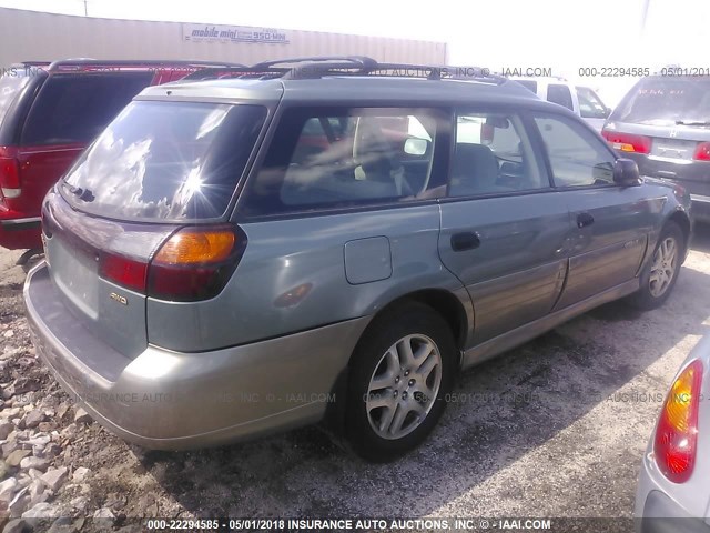 4S3BH675937636899 - 2003 SUBARU LEGACY OUTBACK AWP 绿色 照片 4