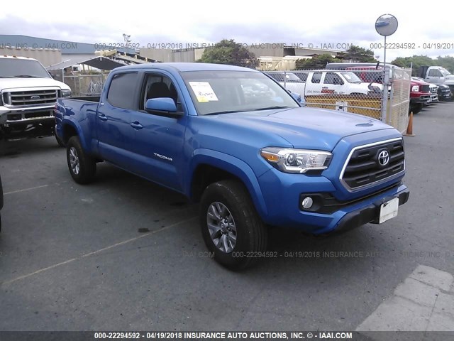 3TMDZ5BN4GM011717 - 2016 TOYOTA TACOMA DBL CAB/SR5/TRD SPORT/OR BLUE photo 1