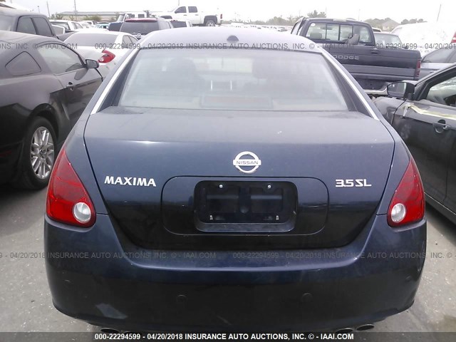 1N4BA41E48C831573 - 2008 NISSAN MAXIMA SE/SL BLUE photo 6