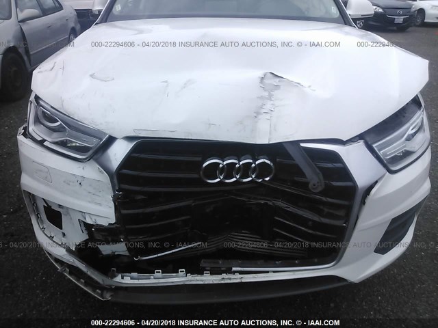 WA1BCCFS8HR015549 - 2017 AUDI Q3 PREMIUM WHITE photo 6