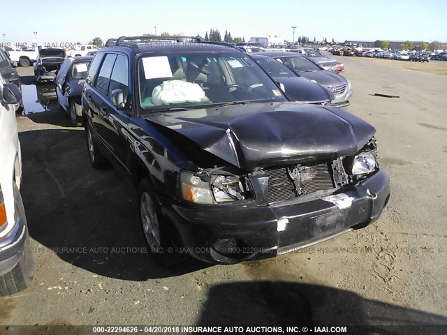 JF1SG65664H750262 - 2004 SUBARU FORESTER 2.5XS 黑色 照片 1