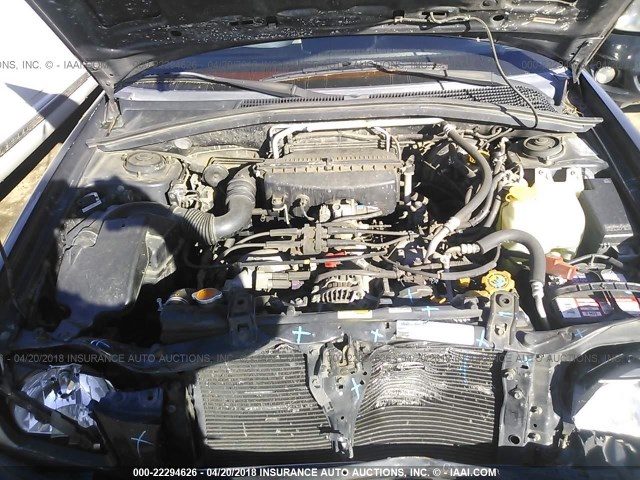 JF1SG65664H750262 - 2004 SUBARU FORESTER 2.5XS 黑色 照片 10