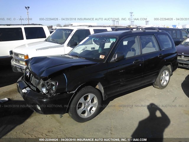 JF1SG65664H750262 - 2004 SUBARU FORESTER 2.5XS 黑色 照片 2
