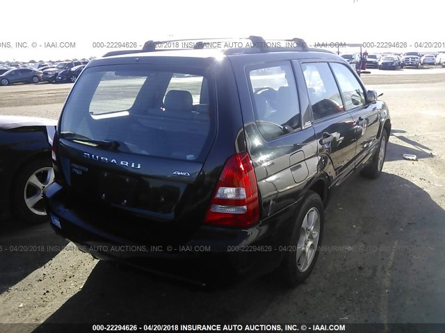 JF1SG65664H750262 - 2004 SUBARU FORESTER 2.5XS 黑色 照片 4