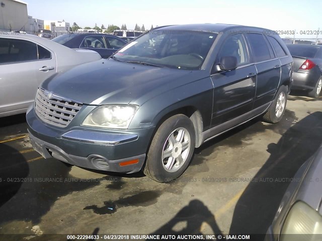 2A4GM68446R788299 - 2006 CHRYSLER PACIFICA TOURING BLUE photo 2