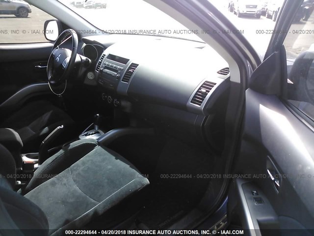 JA4AS2AW7CU017513 - 2012 MITSUBISHI OUTLANDER ES ნაცრისფერი ფოტო 5