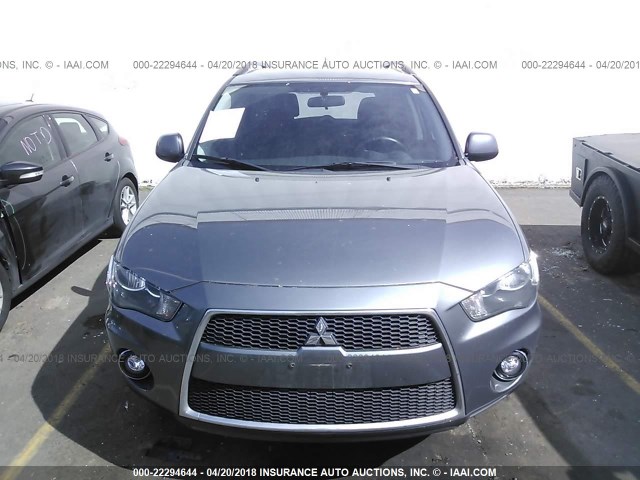 JA4AS2AW7CU017513 - 2012 MITSUBISHI OUTLANDER ES ნაცრისფერი ფოტო 6
