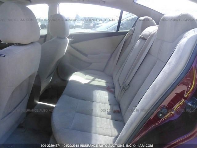 1N4AL21E08N426535 - 2008 NISSAN ALTIMA 2.5/2.5S MAROON photo 8