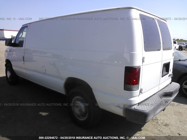 1FTSE34L65HA86665 - 2005 FORD ECONOLINE E350 SUPER DUTY VAN WHITE photo 3