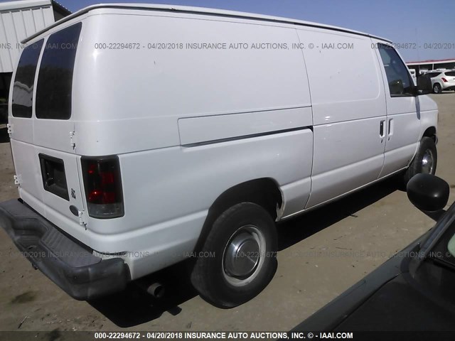 1FTSE34L65HA86665 - 2005 FORD ECONOLINE E350 SUPER DUTY VAN WHITE photo 4