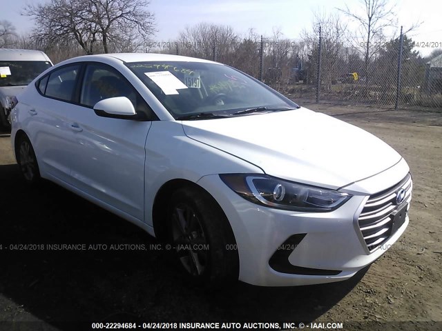 5NPD84LFXJH257754 - 2018 HYUNDAI ELANTRA SEL/VALUE/LIMITED WHITE photo 1