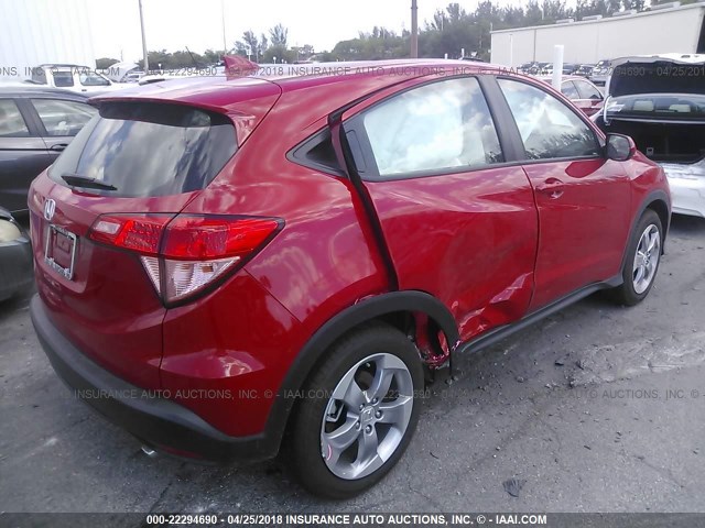 3CZRU5H33JM706430 - 2018 HONDA HR-V LX RED photo 6