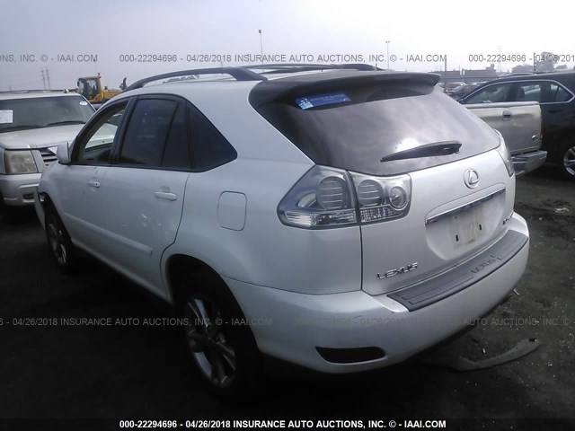 JTJGW31U060001185 - 2006 LEXUS RX 400 WHITE photo 3