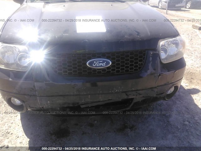 1FMCU94177KC03082 - 2007 FORD ESCAPE LIMITED BLACK photo 6