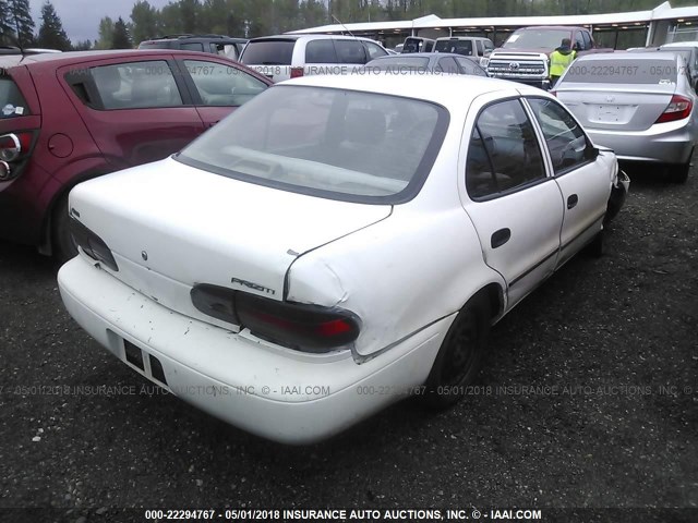 1Y1SK5265VZ455460 - 1997 GEO PRIZM LSI WHITE photo 4