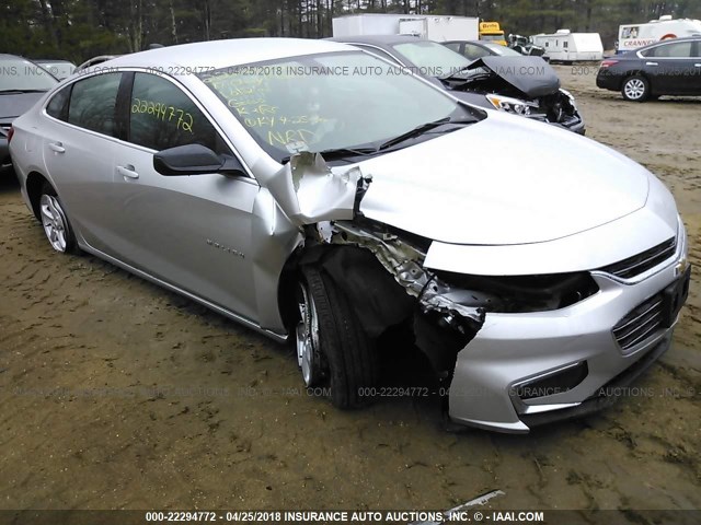 1G1ZB5ST0HF261345 - 2017 CHEVROLET MALIBU LS SILVER photo 1