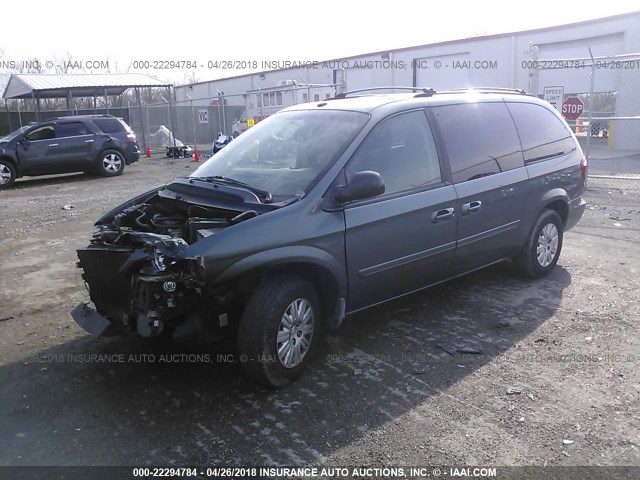 2A8GP44R27R170167 - 2007 CHRYSLER TOWN & COUNTRY LX BLUE photo 2