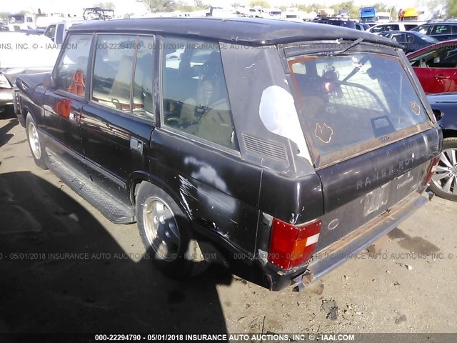 SALHC1348SA648772 - 1995 LAND ROVER RANGE ROVER LONG WHEELBASE BLACK photo 3