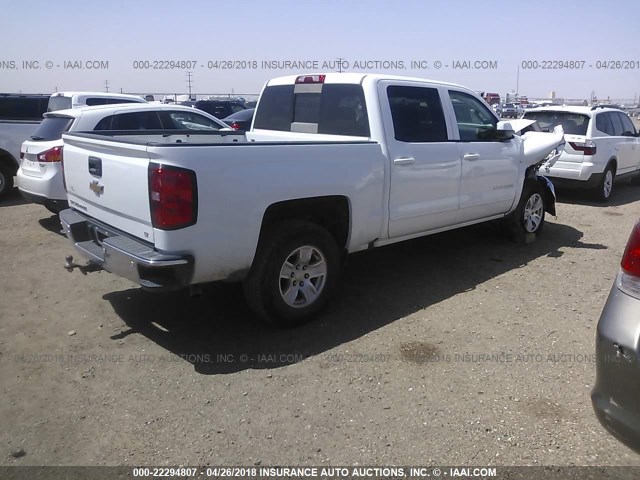 3GCPCREC9HG301063 - 2017 CHEVROLET SILVERADO C1500 LT WHITE photo 4