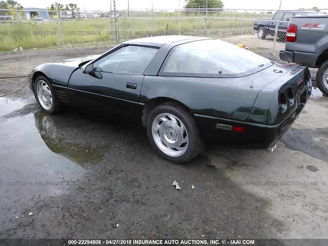 1G1YY22P1R5110887 - 1994 CHEVROLET CORVETTE GREEN photo 3