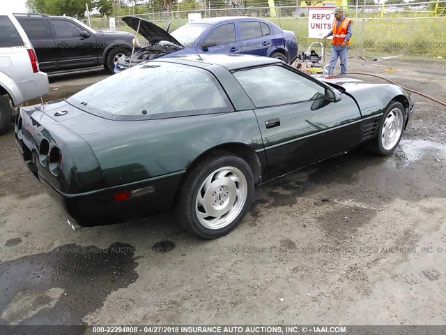 1G1YY22P1R5110887 - 1994 CHEVROLET CORVETTE GREEN photo 4