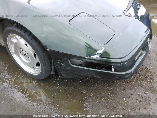 1G1YY22P1R5110887 - 1994 CHEVROLET CORVETTE GREEN photo 6