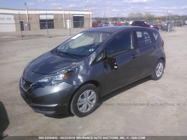 3N1CE2CP8JL354178 - 2018 NISSAN VERSA NOTE S/S PLUS/SV/SL/SR GRAY photo 2