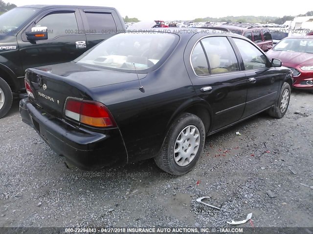 JN1CA21D1WT600396 - 1998 NISSAN MAXIMA GLE/GXE/SE BLACK photo 4