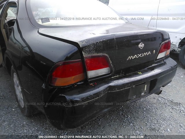 JN1CA21D1WT600396 - 1998 NISSAN MAXIMA GLE/GXE/SE BLACK photo 6