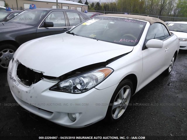 4T1FA38P74U031301 - 2004 TOYOTA CAMRY SOLARA SE/SLE თეთრი ფოტო 2