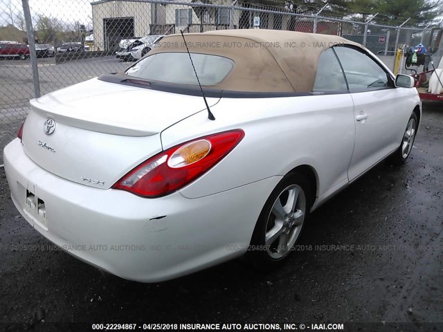 4T1FA38P74U031301 - 2004 TOYOTA CAMRY SOLARA SE/SLE WHITE photo 4