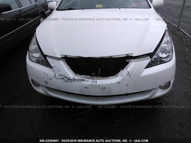 4T1FA38P74U031301 - 2004 TOYOTA CAMRY SOLARA SE/SLE თეთრი ფოტო 6