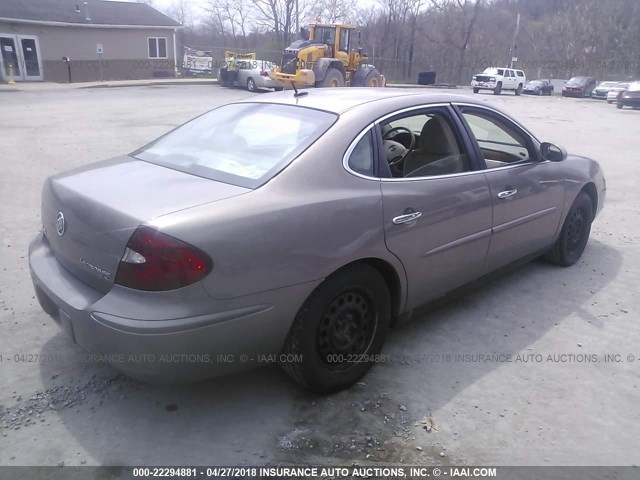 2G4WC582861135627 - 2006 BUICK LACROSSE CX TAN photo 4