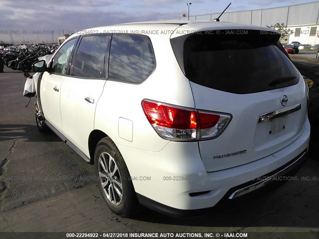 5N1AR2MNXFC642532 - 2015 NISSAN PATHFINDER S/SV/SL/PLATINUM 白色 照片 2