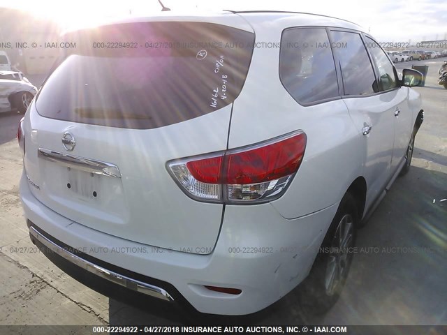 5N1AR2MNXFC642532 - 2015 NISSAN PATHFINDER S/SV/SL/PLATINUM WHITE photo 3