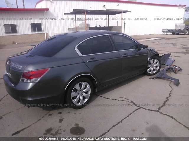 JHMCP26898C012660 - 2008 HONDA ACCORD EXL GRAY photo 4