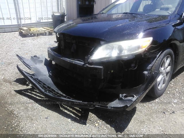 4T4BF3EK5BR212005 - 2011 TOYOTA CAMRY SE/LE/XLE BLACK photo 6
