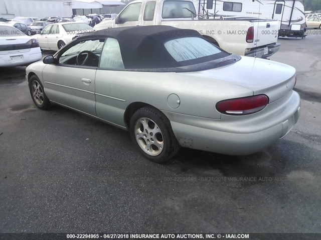 3C3EL55H3XT609142 - 1999 CHRYSLER SEBRING JXI SILVER photo 3